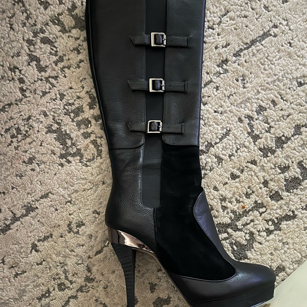 Bcbgmaxazria Emily Genuine Leather Boots